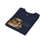 Youth Tee — Funny Bulldog Graphic “mmm, actually” Kids Shirt