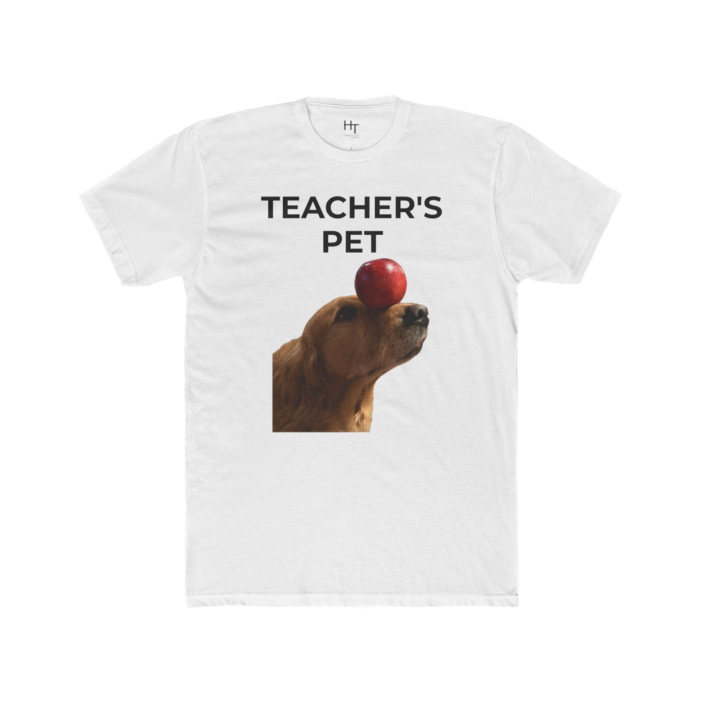 Teacher's Pet T-Shirt — Cute Dog Balancing Apple Tee for Teachers & Students