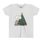 Youth Tee — "Have a Meowy Christmas" Cat & Christmas Tree Holiday Shirt