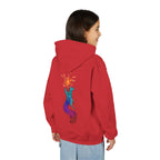 Youth Hoodie — Colorful Fire-Breathing Dragon Graphic