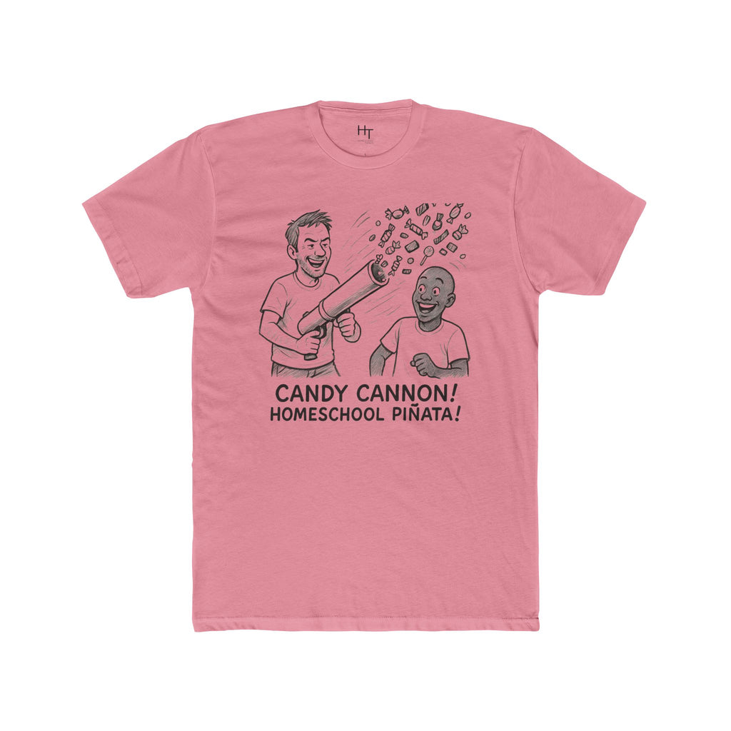 Candy Cannon T‑Shirt — "Candy Cannon! Homeschool Piñata!" Funny Adult Tee