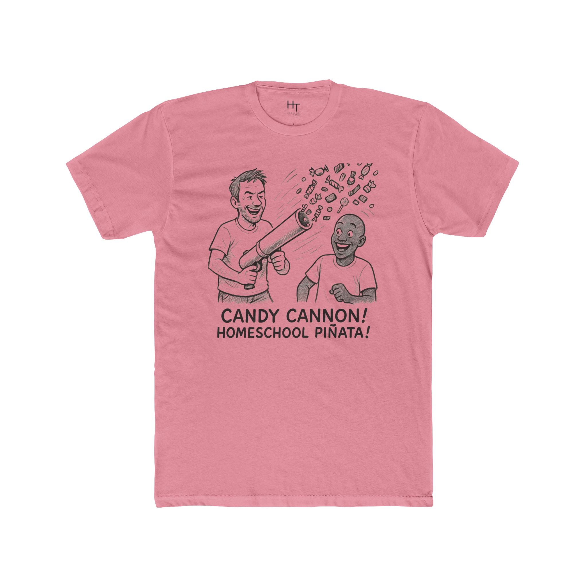 Candy Cannon T‑Shirt — "Candy Cannon! Homeschool Piñata!" Funny Adult Tee