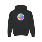 Youth Hoodie — Colorful Fire-Breathing Dragon Graphic