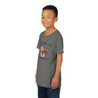 Youth Tee - "Meow-y Christmas" Cute Cat Kids Holiday T-Shirt