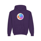 Youth Hoodie — Colorful Fire-Breathing Dragon Graphic
