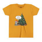 Youth Tee — "Have a Meowy Christmas" Cat & Christmas Tree Holiday Shirt