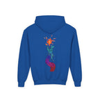 Youth Hoodie — Colorful Fire-Breathing Dragon Graphic