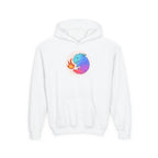 Youth Hoodie — Colorful Fire-Breathing Dragon Graphic