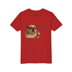 Youth Tee — Funny Bulldog Graphic “mmm, actually” Kids Shirt