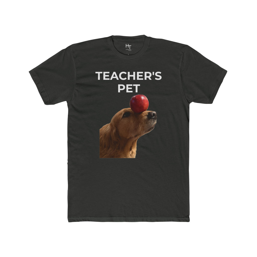 Teacher's Pet T-Shirt — Cute Dog Balancing Apple Tee for Teachers & Students