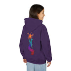 Youth Hoodie — Colorful Fire-Breathing Dragon Graphic