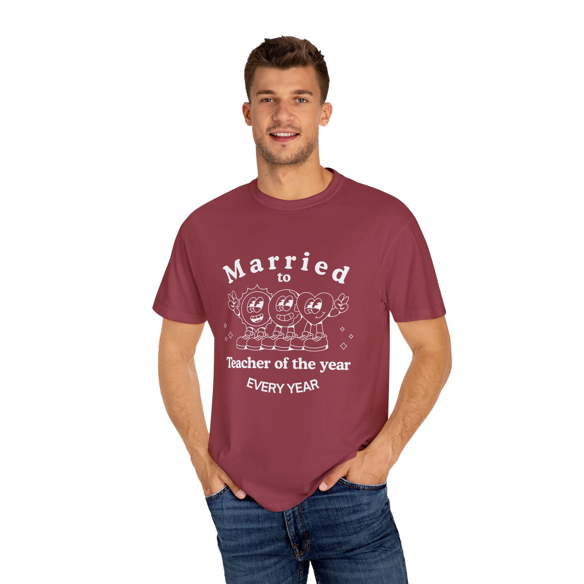 Married to Teacher of the Year T-Shirt — Funny Homeschool dad shirt