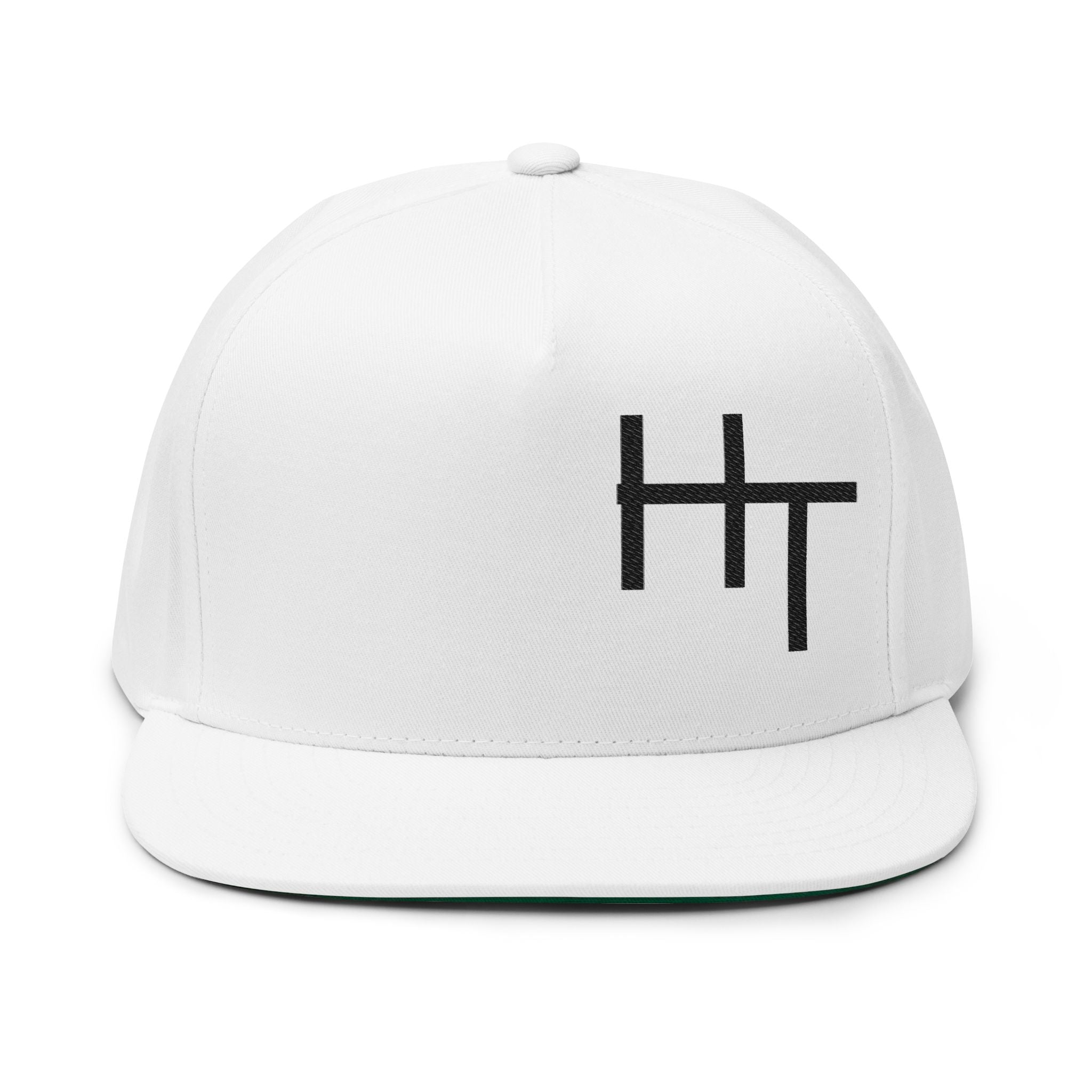 Minimalist Flat Bill Cap – Embroidered Logo