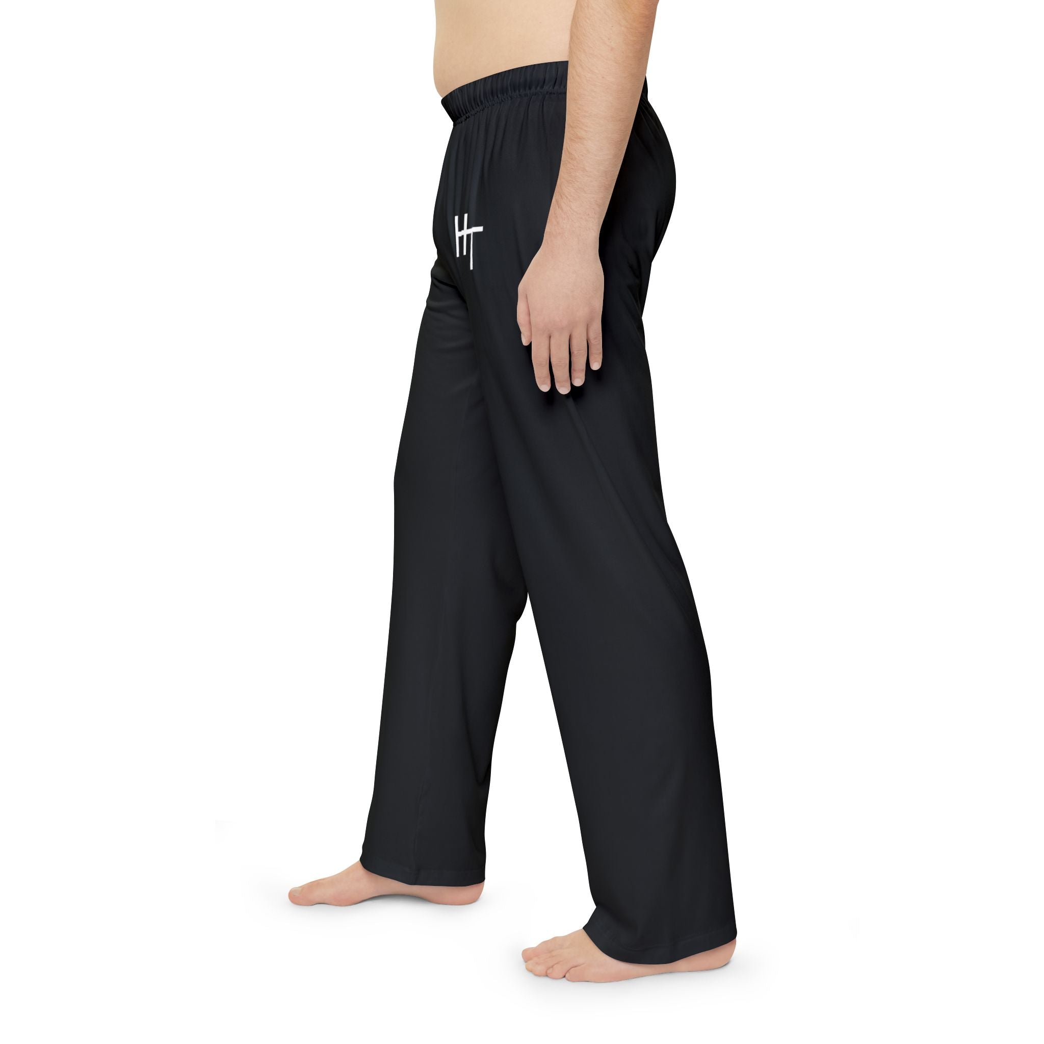 Minimalist Men's Black Pajama Pants — Loungewear