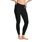 Minimalist Leggings — Black High-Waist Stretch Yoga & Activewear