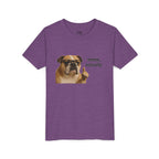 Youth Tee — Funny Bulldog Graphic “mmm, actually” Kids Shirt