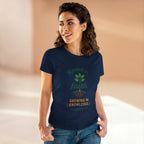 Rooted in Faith Women's Tee — "Growing in Knowledge" Colossians 2:7 Christian T-Shirt