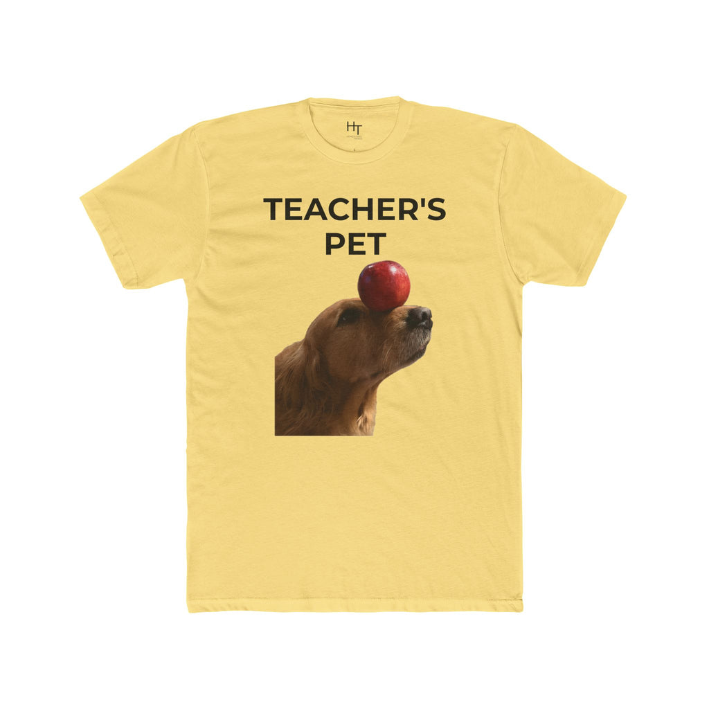 Teacher's Pet T-Shirt — Cute Dog Balancing Apple Tee for Teachers & Students
