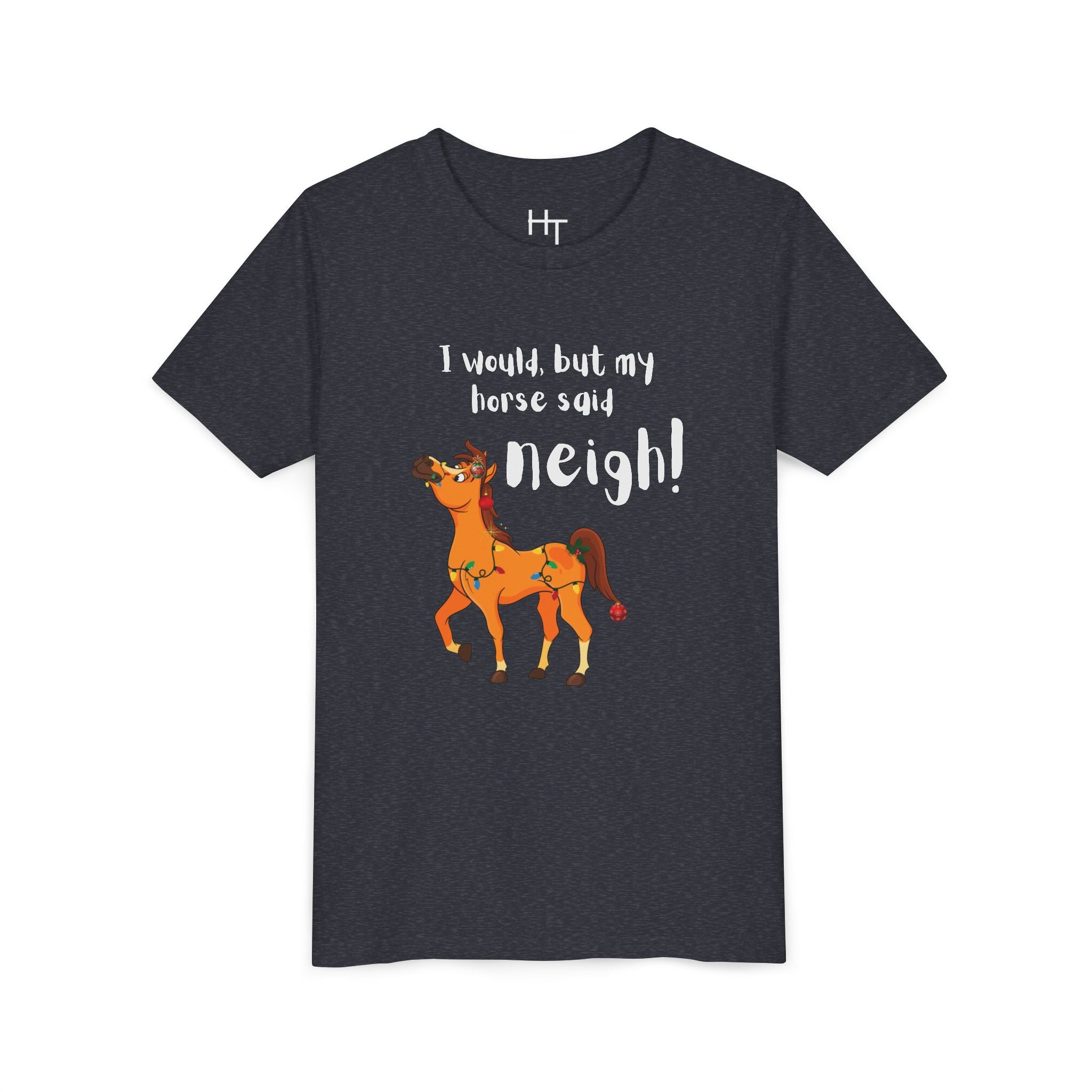 Youth Tee - 'I Would But My Horse Said Neigh' Cute Ornamental Horse
