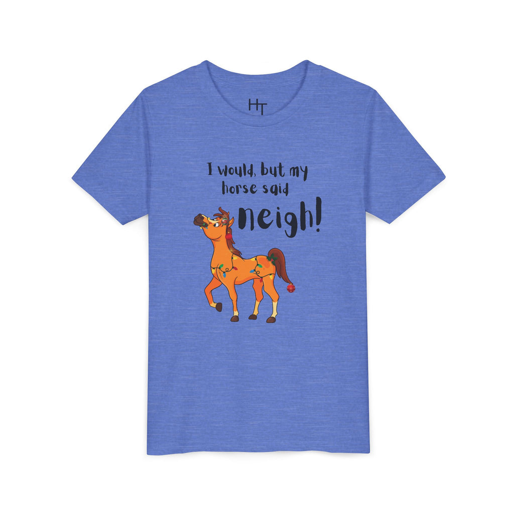 Youth Tee - 'I Would But My Horse Said Neigh' Cute Ornamental Horse