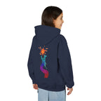 Youth Hoodie — Colorful Fire-Breathing Dragon Graphic