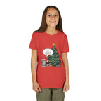 Youth Tee — "Have a Meowy Christmas" Cat & Christmas Tree Holiday Shirt