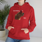 Teacher’s Pet Hoodie – Funny Dog with Apple Design