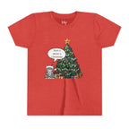 Youth Tee — "Have a Meowy Christmas" Cat & Christmas Tree Holiday Shirt