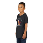 Youth Tee - "Meow-y Christmas" Cute Cat Kids Holiday T-Shirt