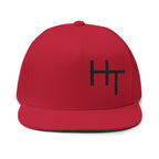 Minimalist Flat Bill Cap – Embroidered Logo