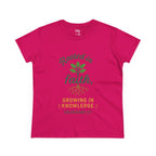 Rooted in Faith Women's Tee — "Growing in Knowledge" Colossians 2:7 Christian T-Shirt
