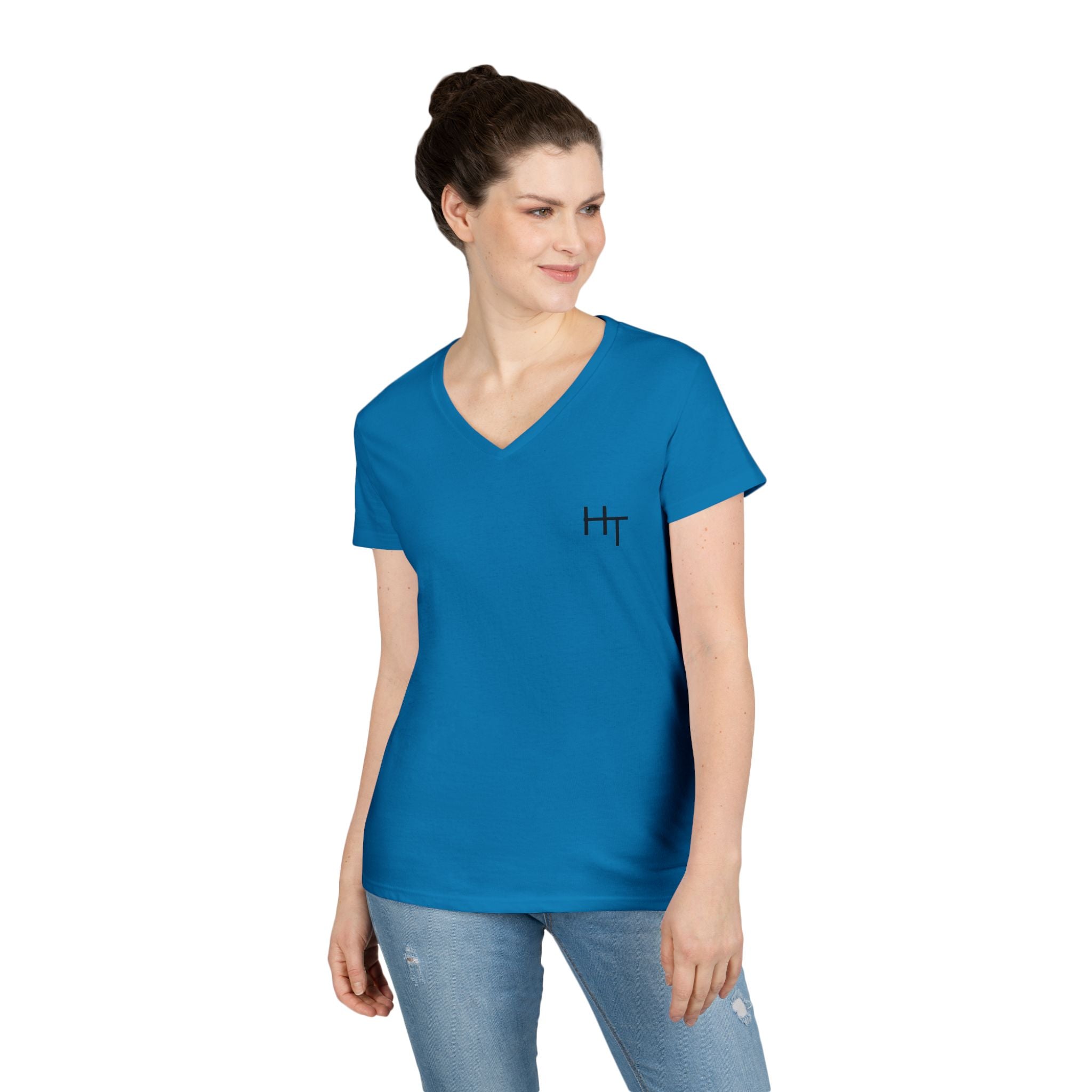 Minimalist Ladies' V-Neck T-Shirt
