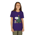 Youth Tee — "Have a Meowy Christmas" Cat & Christmas Tree Holiday Shirt