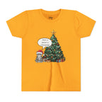 Youth Tee — "Have a Meowy Christmas" Cat & Christmas Tree Holiday Shirt