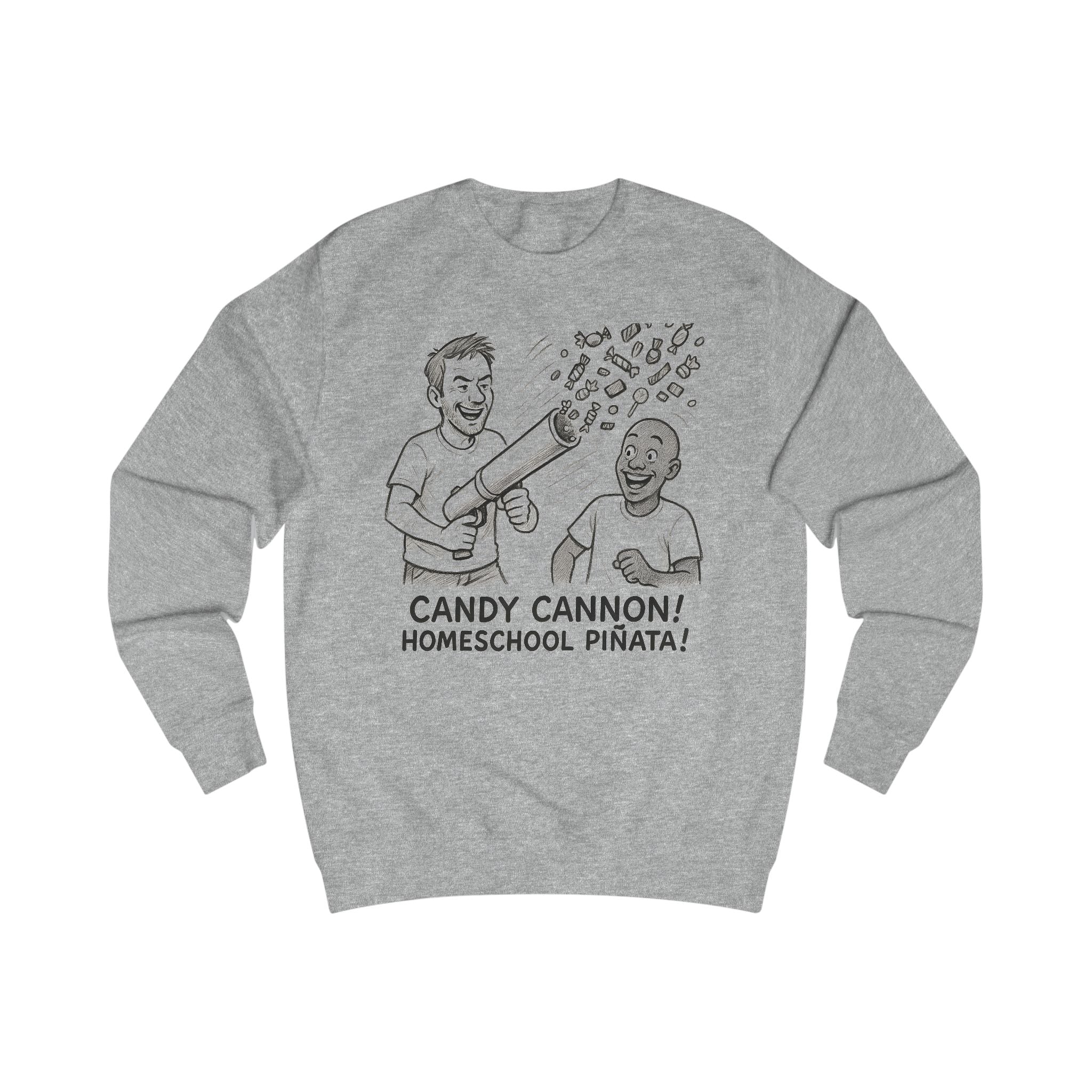 Candy Cannon Sweatshirt — Homeschool Piñata Graphic Crewneck