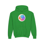 Youth Hoodie — Colorful Fire-Breathing Dragon Graphic