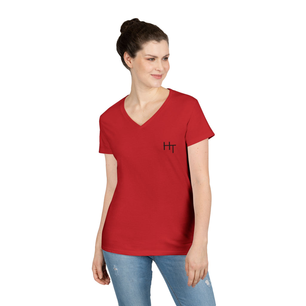 Minimalist Ladies' V-Neck T-Shirt
