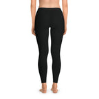 Minimalist Leggings — Black High-Waist Stretch Yoga & Activewear
