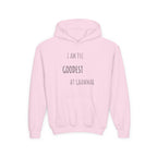 Youth Hoodie – “I Am the Goodest at Grammar” Funny Kids Sweatshirt