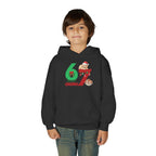 Youth Christmas Hoodie "67 Merry Christmas" Cute Santa Puppy Design