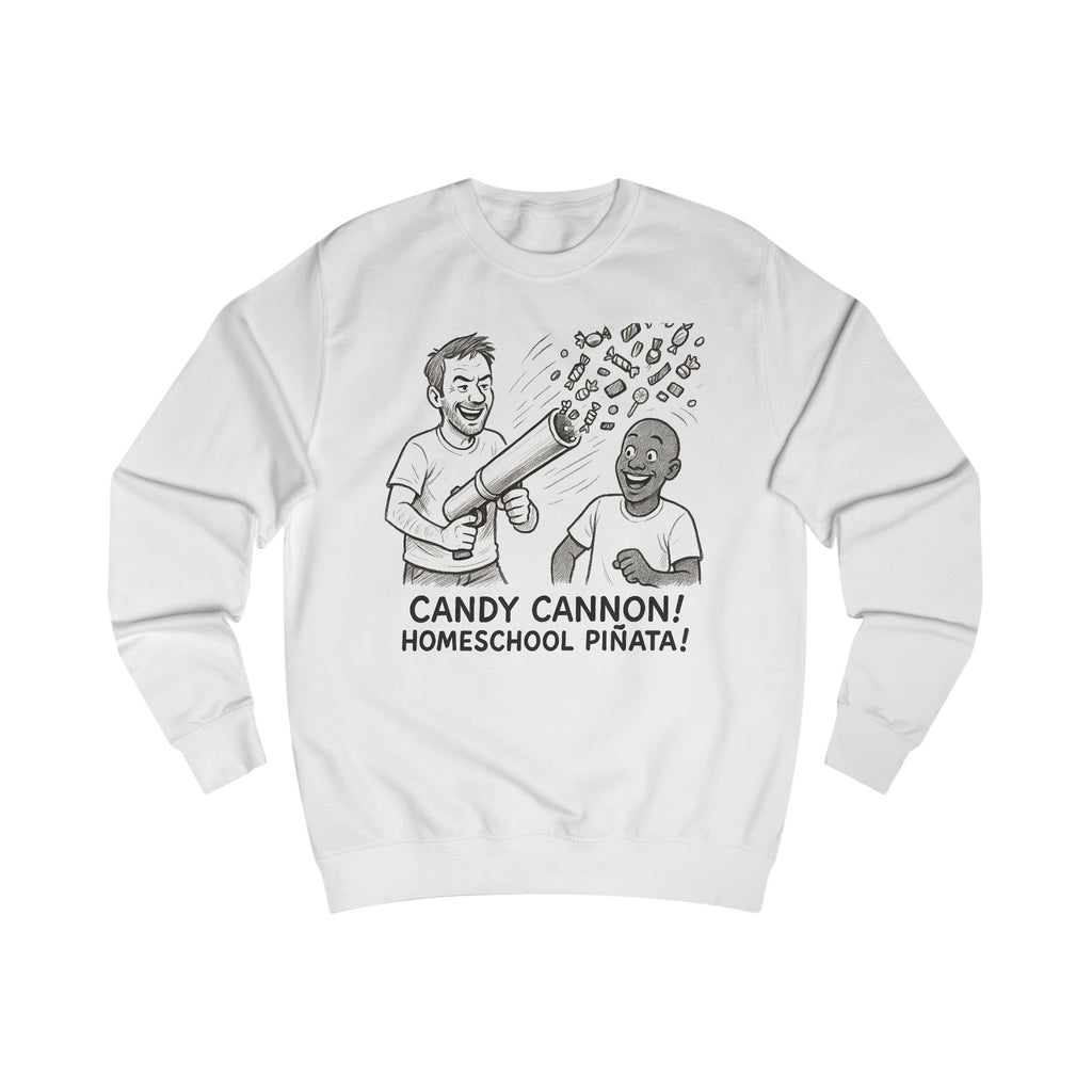 Candy Cannon Sweatshirt — Homeschool Piñata Graphic Crewneck