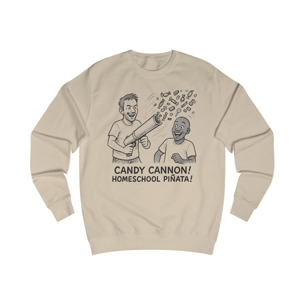 Candy Cannon Sweatshirt — Homeschool Piñata Graphic Crewneck