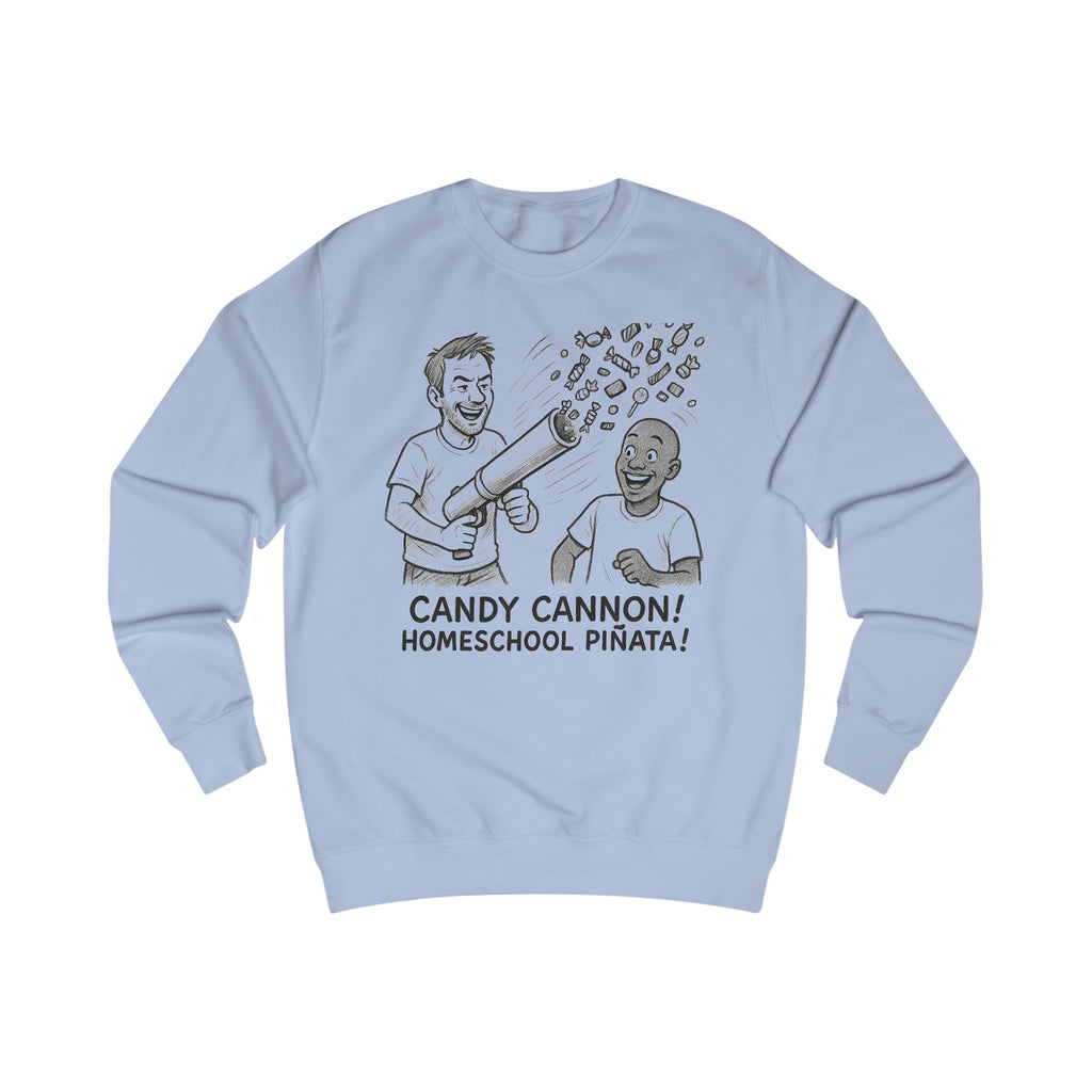 Candy Cannon Sweatshirt — Homeschool Piñata Graphic Crewneck