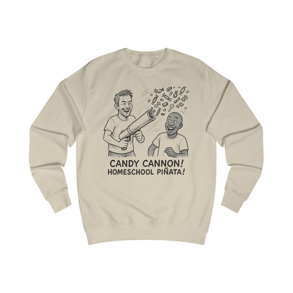 Candy Cannon Sweatshirt — Homeschool Piñata Graphic Crewneck