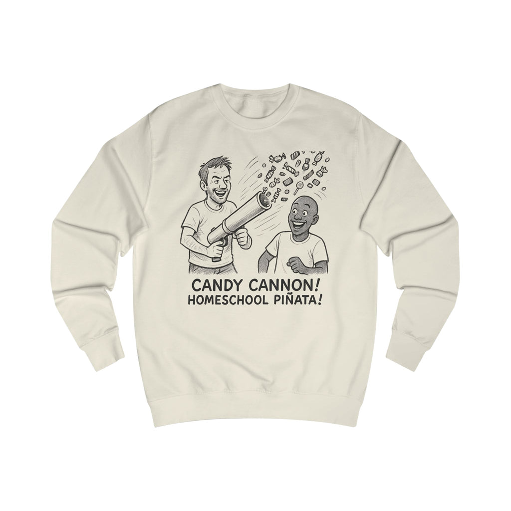 Candy Cannon Sweatshirt — Homeschool Piñata Graphic Crewneck
