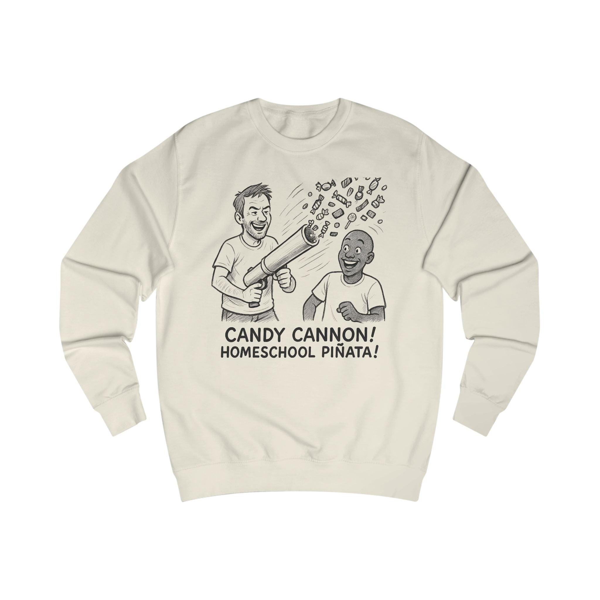 Candy Cannon Sweatshirt — Homeschool Piñata Graphic Crewneck