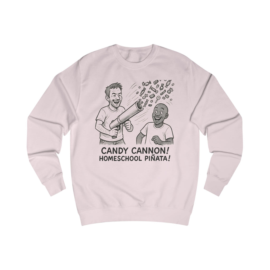 Candy Cannon Sweatshirt — Homeschool Piñata Graphic Crewneck