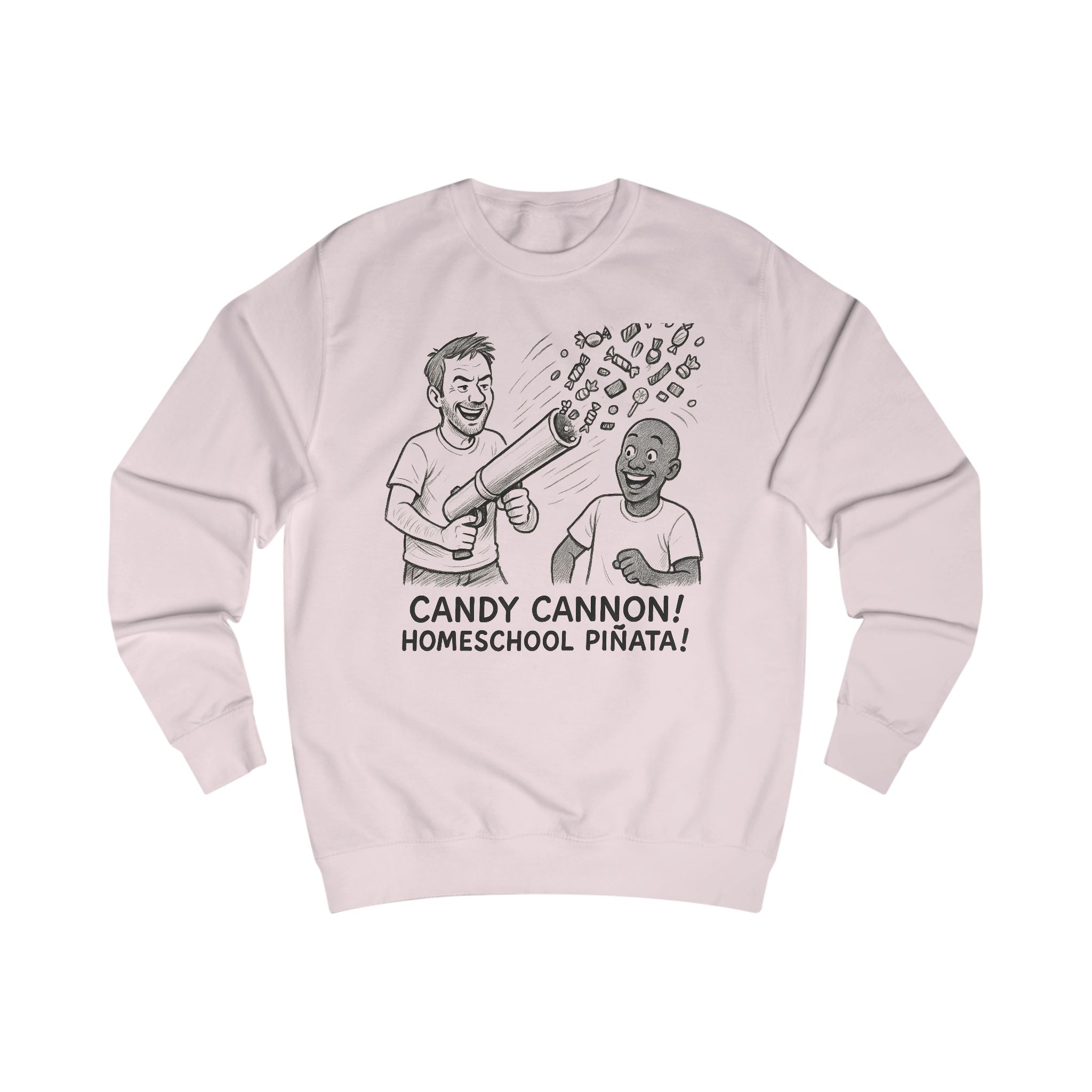 Candy Cannon Sweatshirt — Homeschool Piñata Graphic Crewneck