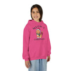 Meowy Christmas Youth Hoodie — Cute Cat Santa Holiday Sweatshirt