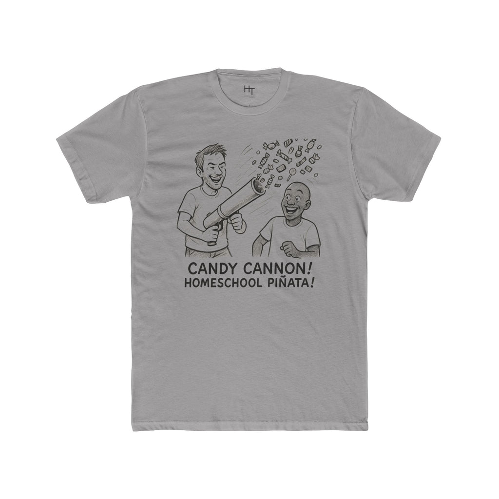 Candy Cannon T‑Shirt — "Candy Cannon! Homeschool Piñata!" Funny Adult Tee